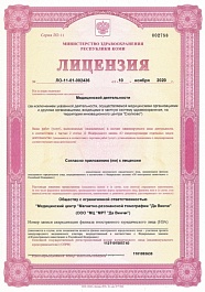 Лицензия № ЛО-11-01-002436 от 10.11.2020 г.